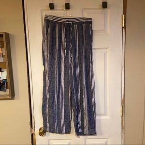 Drawstring linen beach pants